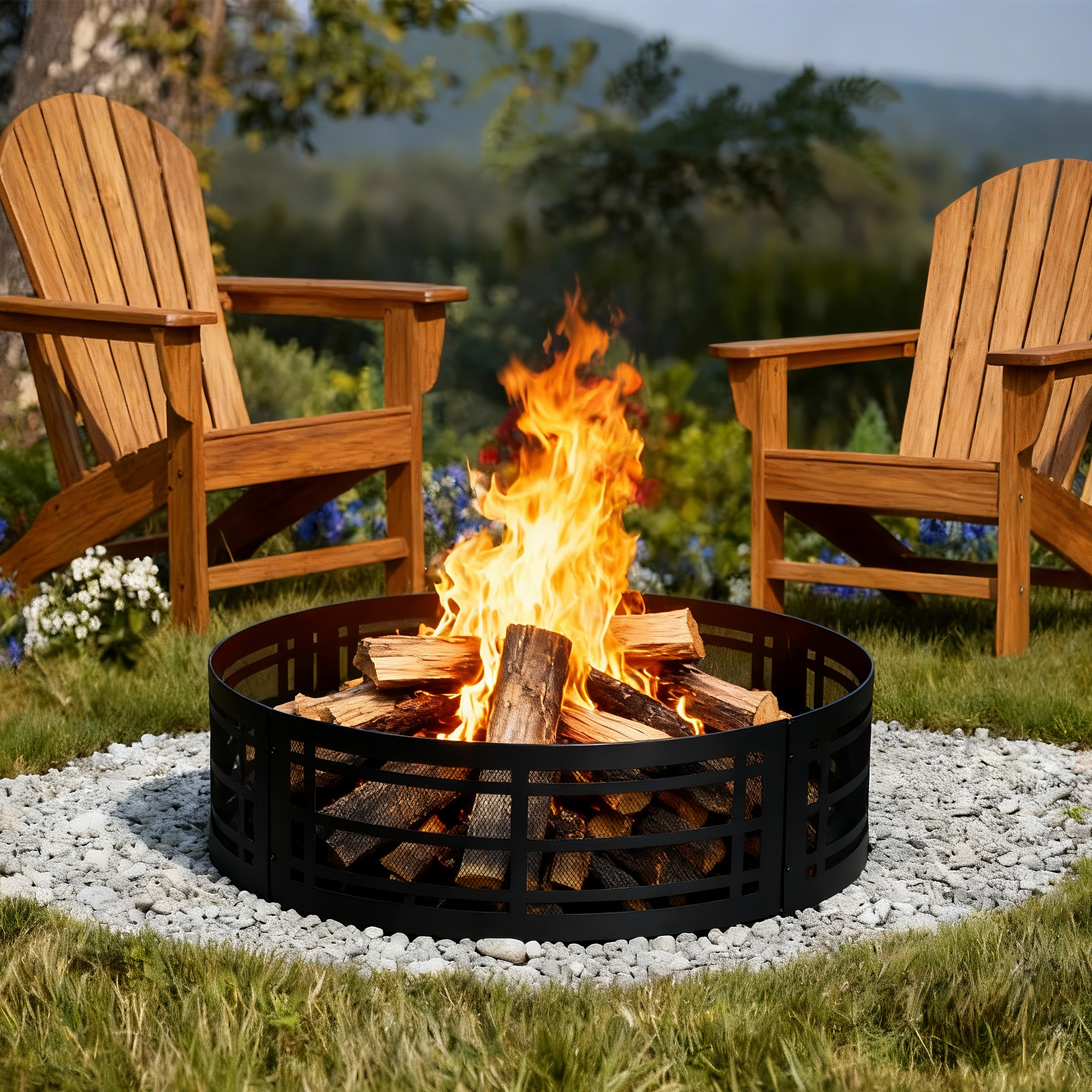 36in. Lattice Fire Ring